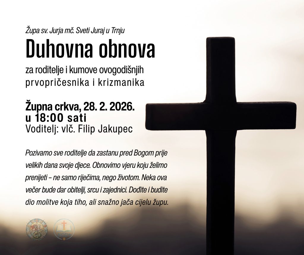 Duhovna obnova za roditelje prvopričesnika i krizmanika